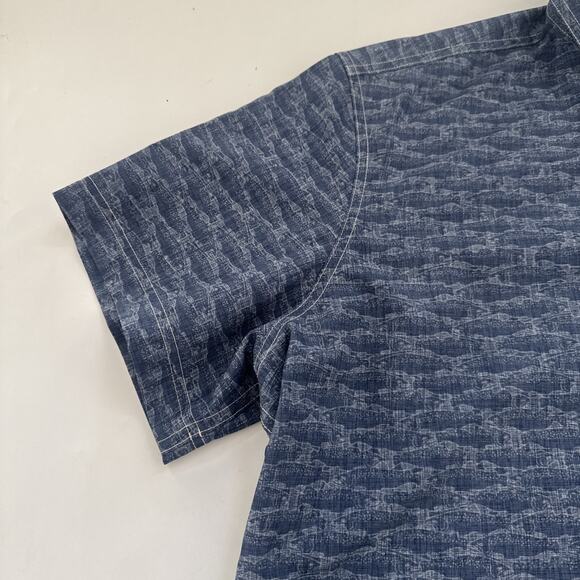 Orvis Active Fit Button Down Shirt Collared Short Sleeve Mens All Over Print XXL - Picture 3 of 10